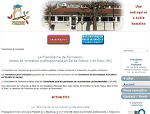 Tablet Screenshot of francilienne.com